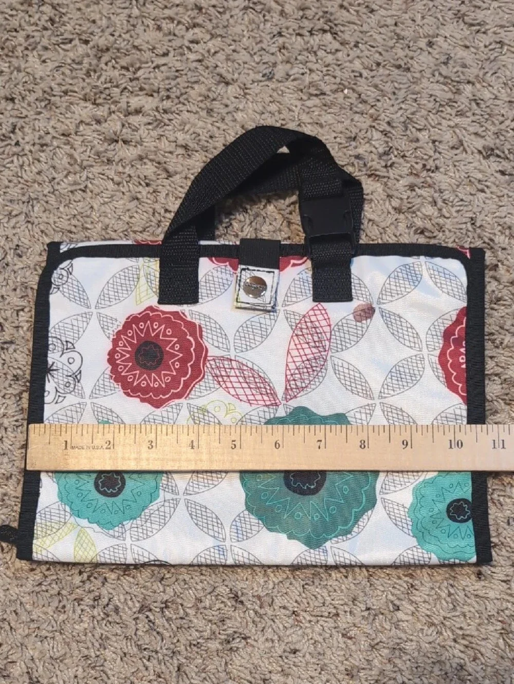 thirty-one Turquoise Cosmetic and Tool Organizer with Black Trim